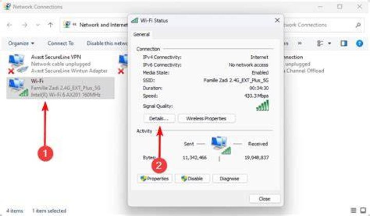 Network Connection Details