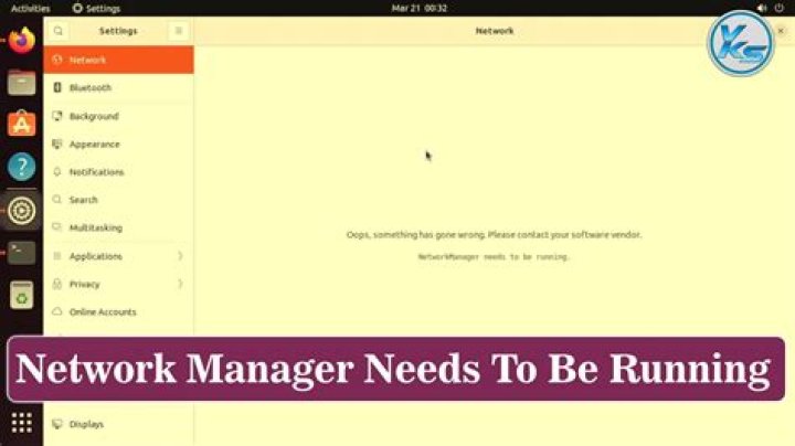 Network Manager needs to be running