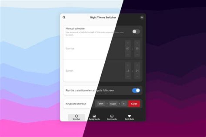 Night Theme Switcher configuration