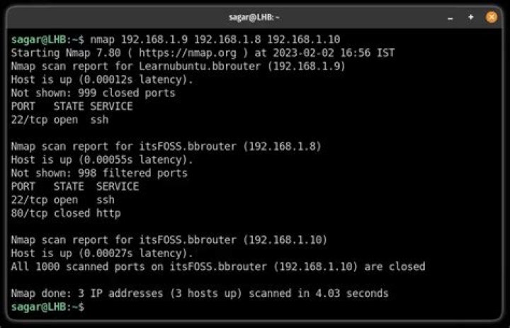 nmap: easily Ping-Scan all addresses in my subnet
