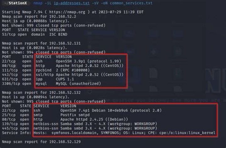 Nmap scans WAN target's ports with decoy scan