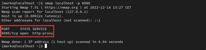 nmap shows port 8080 is filtered even though it's opened. How can I open it?