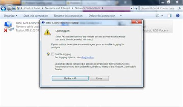 No internet connection because of 