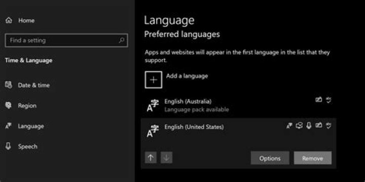No language bar on the toolbar