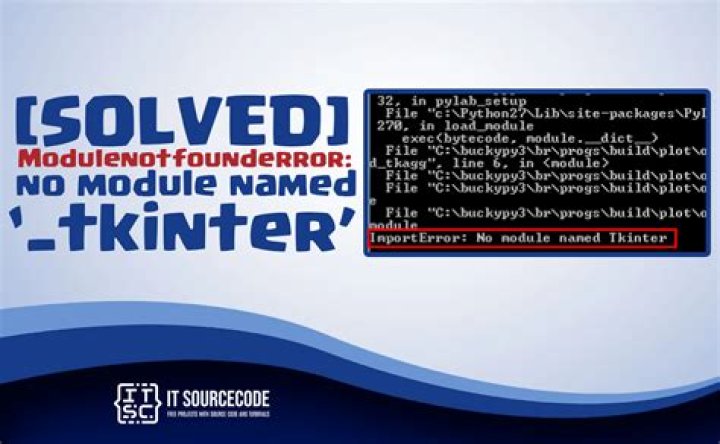 no module named tkinter