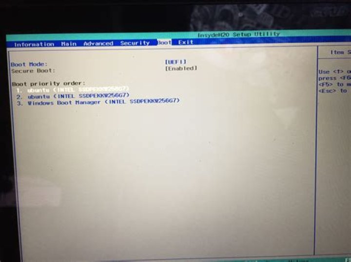 no option to boot from usb