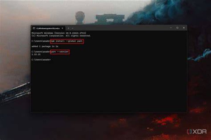 No preset version installed for command yarn