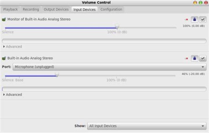 No sound from mic in conferencing software (skype, teams, telegram)