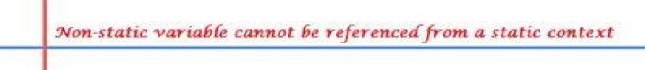 Non-static variable cannot be referenced from a static context