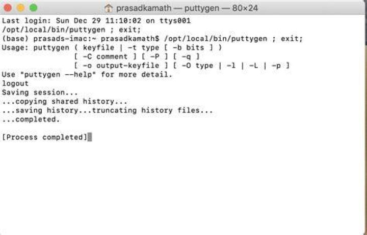 Not able to open PuTTy key generator on Mac