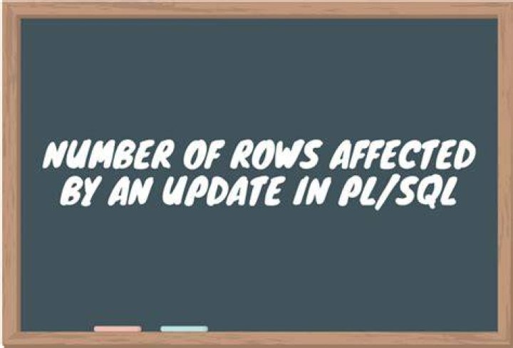 Number of rows affected by an UPDATE in PL/SQL