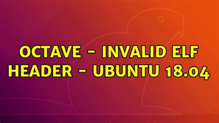 Octave - Invalid ELF header - Ubuntu 18.04