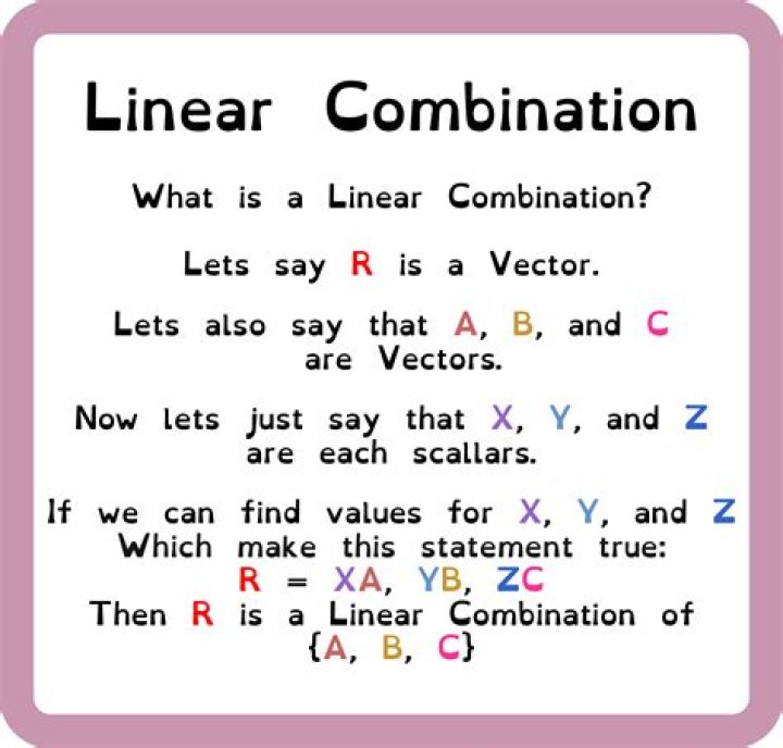 On the meaning of a linear combination of simplexes