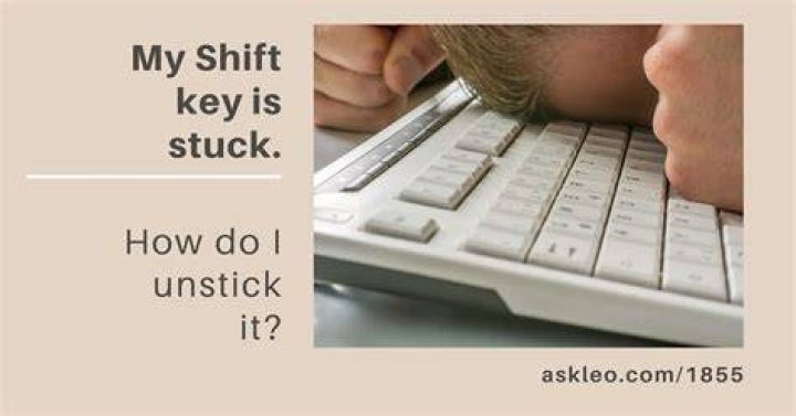 Only can type in caps. It acts like the shift key is stuck