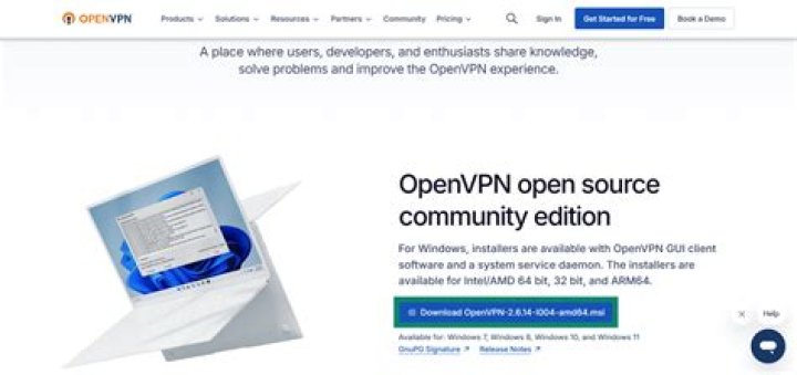 OpenVPN GUI client for UDP/TCP