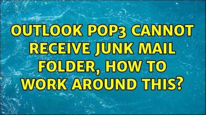 Outlook POP3 cannot receive Junk mail folder, how to work around this?