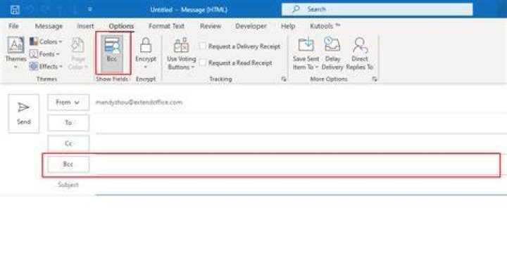 Outlook recipients
