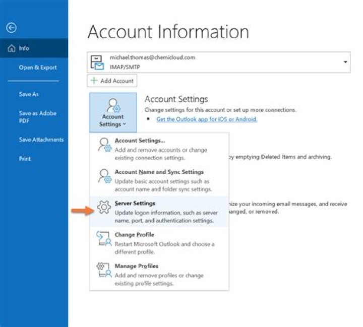Outlook Settings