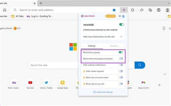 Padlock to block popups permanently