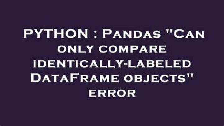 Pandas 