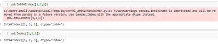 pandas.Int64Index fix for FutureWarning