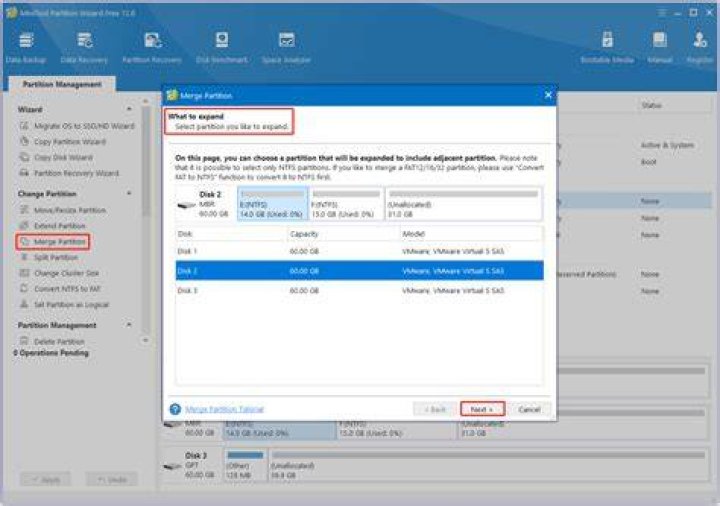 Partitions From Gparted