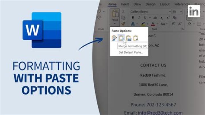 Paste options have disappeared