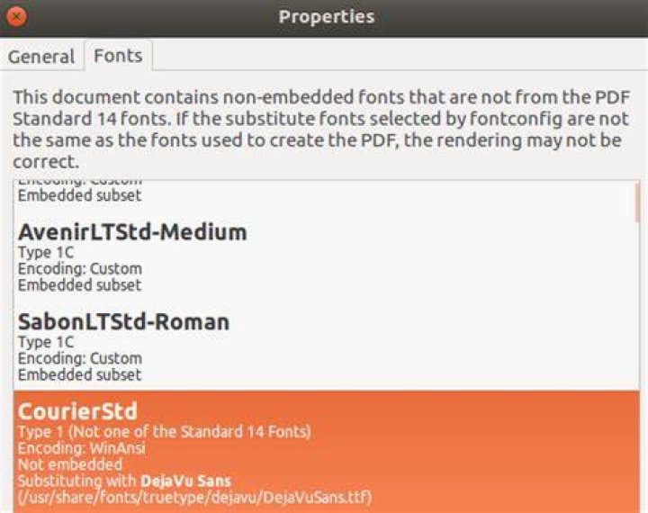 PDF font falls back to DejaVu Sans, need a monospace replacement