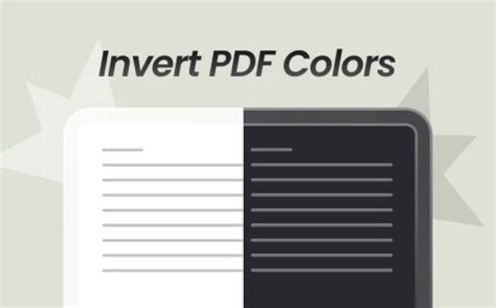 PDF invert from white to black background and black to white font - is there an application?
