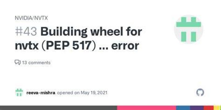 PEP 517 error
