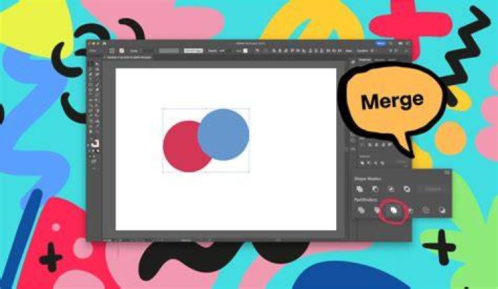 Permanently merge objects into one object (Adobe Illustrator)
