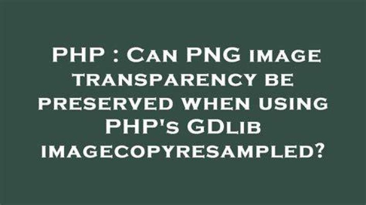 PHP Save Image After imagecopyresampled