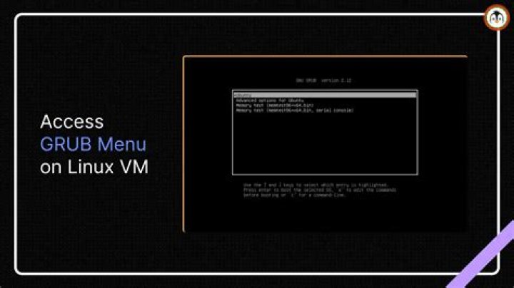 Picture of grub menu, taken with grub-emu