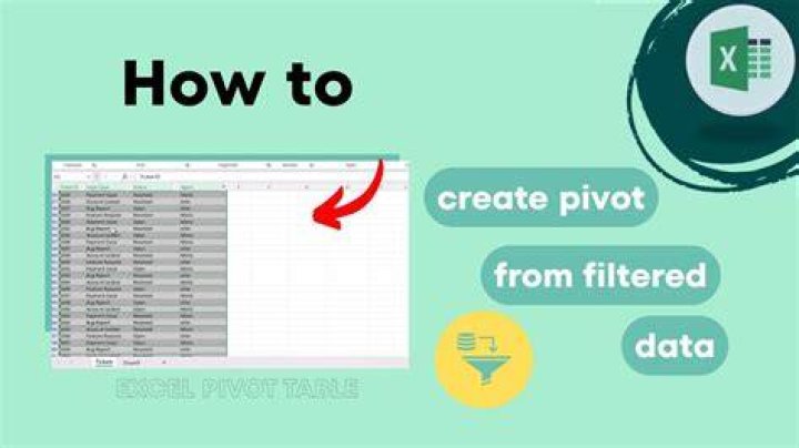 Pivot table on filtered data
