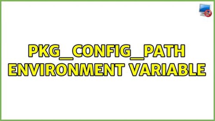 PKG_CONFIG_PATH environment variable