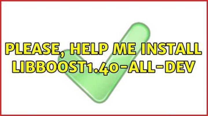 Please, help me install libboost1.40-all-dev