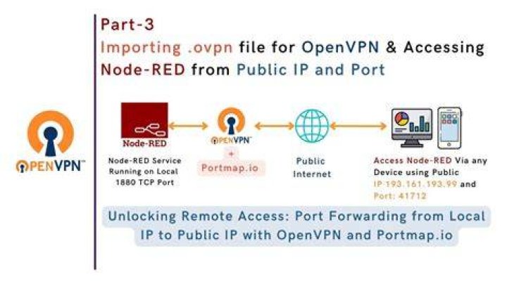 Port forwarding from OpenVPN Client to Public Internet