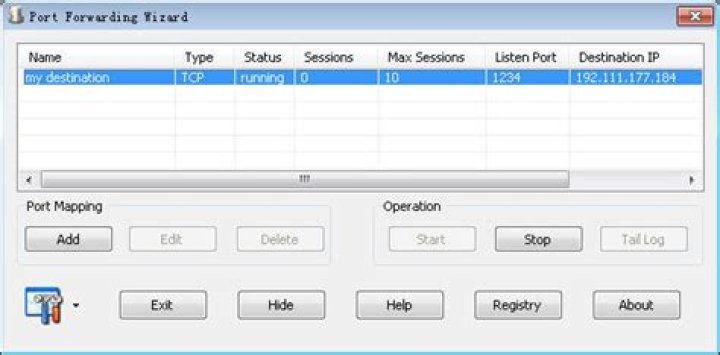 Port forwarding software (service) for Windows