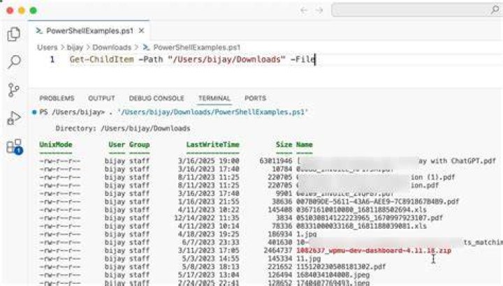 Powershell can't see all files in a directory