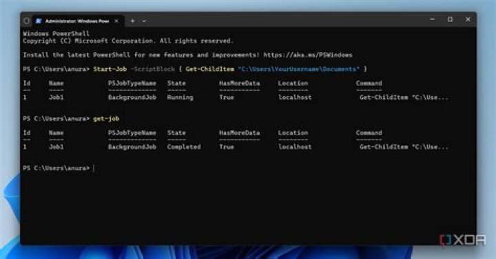 Powershell equivalent of the 