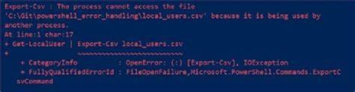 PowerShell Error Message