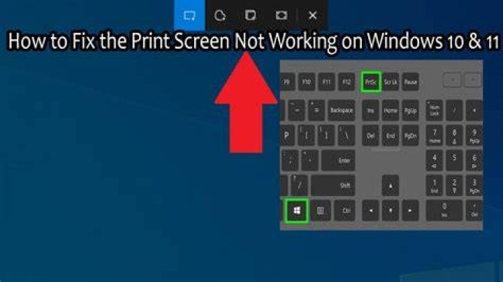 Print screen not working on windows 10