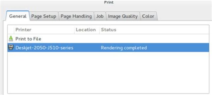 Printer stuck at Rendering Completed status