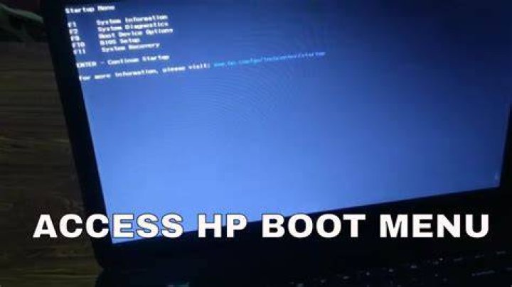 Problem entering the boot screen on HP Laptop