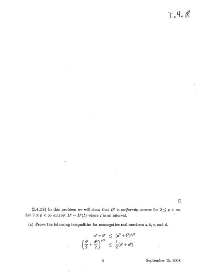 Proof of Clarkson's Inequality