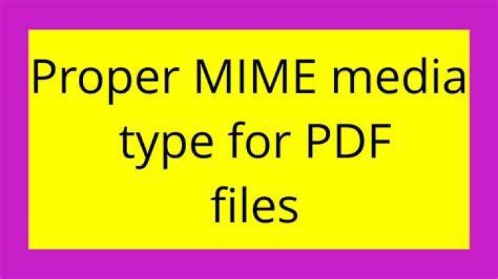 Proper MIME media type for PDF files