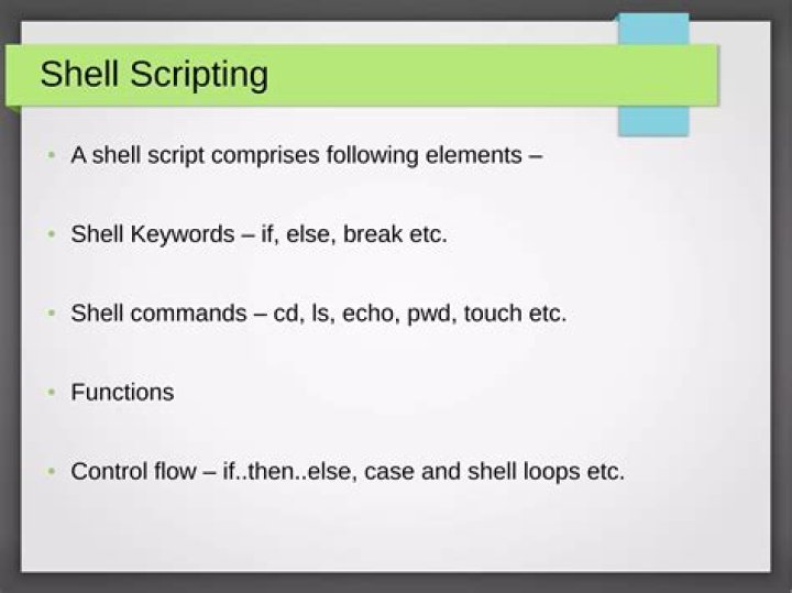 properties of shell script