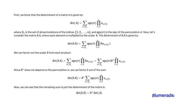 Prove $\det(kA)=k^n\det A$ [closed]