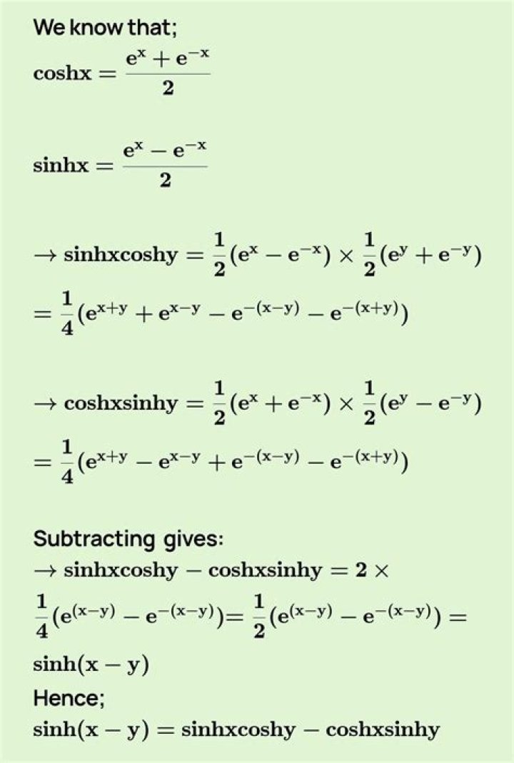 Prove $\sinh x > x$ for all $x >0$