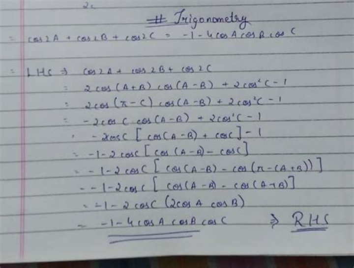 Prove that in any triangle $ABC$, $\cos^2A+\cos^2B+\cos^2C\geq\frac{3}{4}$